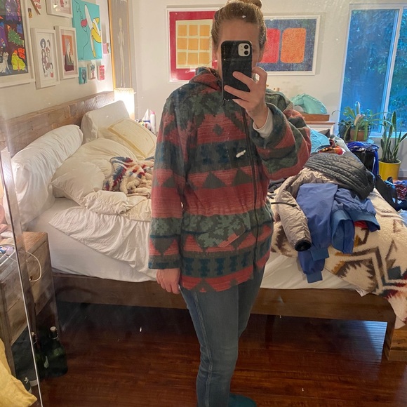 Vintage Woolrich wool Navajo hooded jacket - Picture 13 of 14